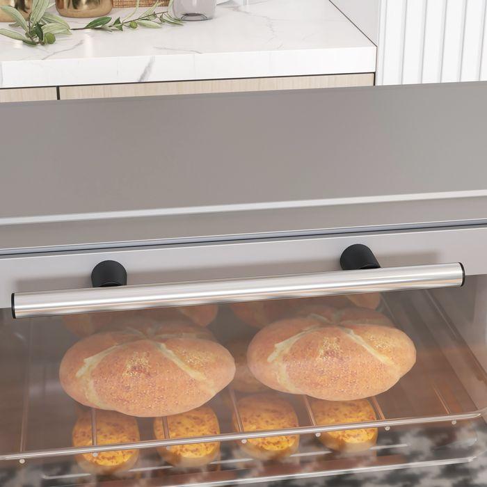 Actual product image Swisshandel24 Minibackofen 9L Mini Ofen mit Backblech, Grillrost, 100 °C-230 °C Edelstahl, silber