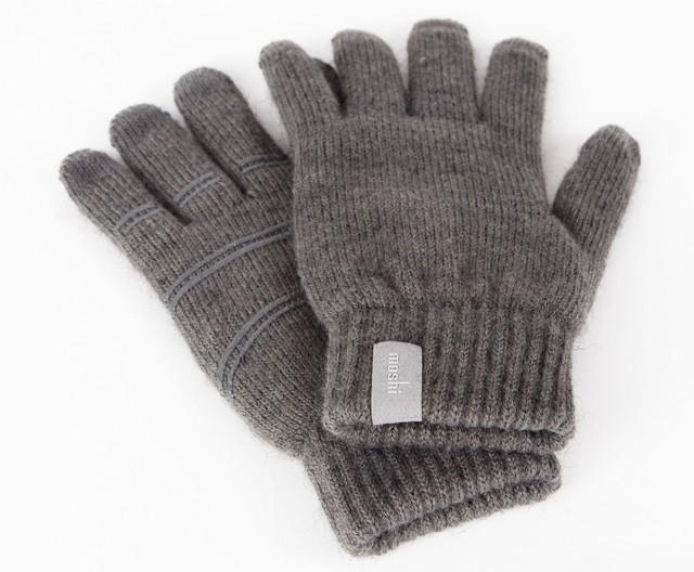 Actual product image Moshi Digits Touchscreen Gloves - Dark Gray (L) (L)
