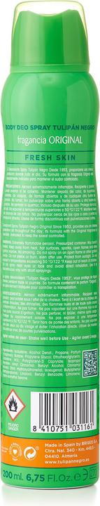 MGA TULIPAN NEGRO ORIGINAL deo vapo 200 ml (Spray, 200 ml)