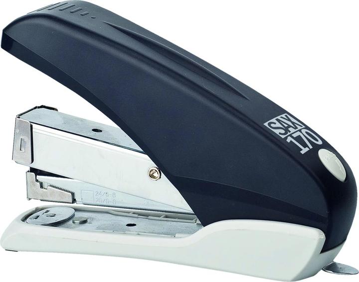 Immagine prodotto SAX Cucitrice 170, Fino a 40 carte, Caricatore frontale, Accendino, Nero (40 lamelle)