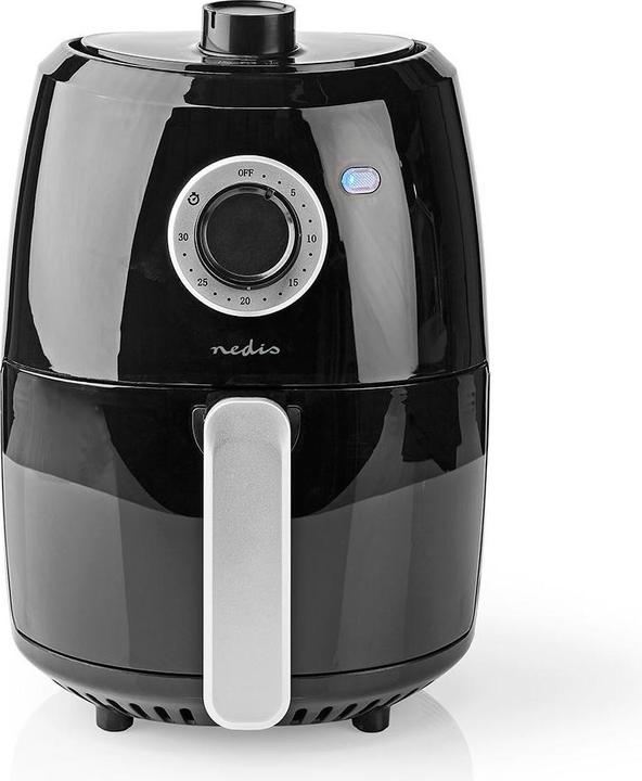 Produktbild Nedis Heissluft Friteuse | 2.4 l | Timer: 30 min | Analog | Aluminium / Schwarz (EU-Stecker)