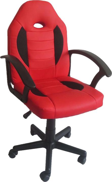 Image du produit HTI-Living Chaise de bureau réglable en hauteur Daytona Junior rouge