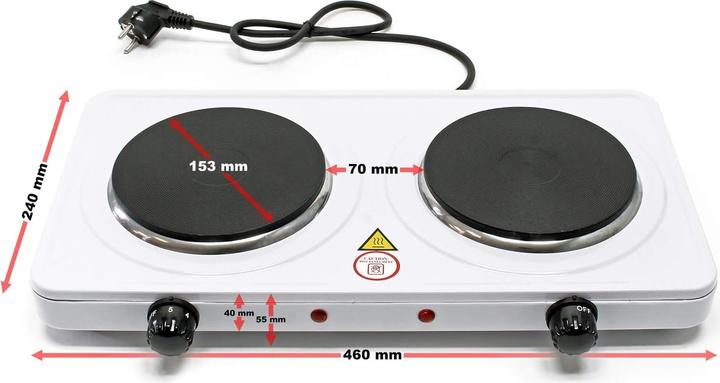 Image du produit Wiltec Doppelkochplatte