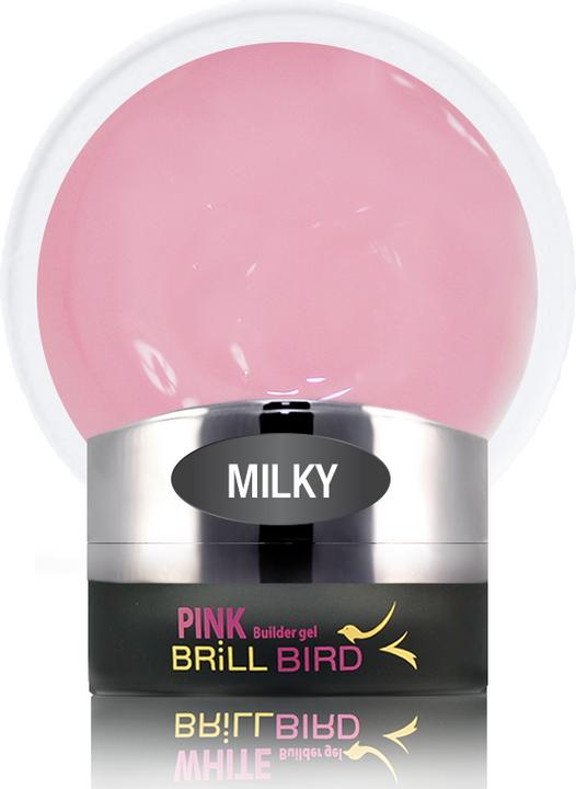 Immagine prodotto BrillBird Gel rosa latteo 5ml (Rosa latteo, Smalto per unghie effetto gel)