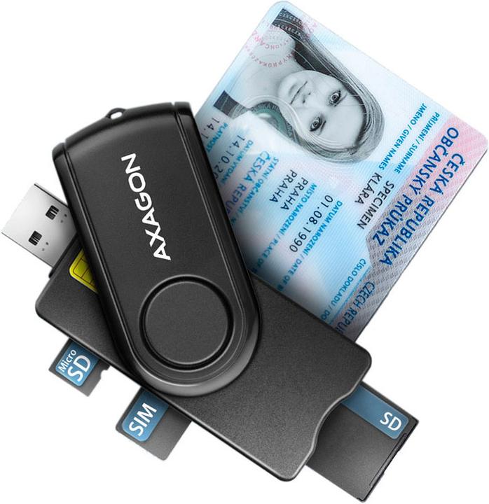 Actual product image Axagon CRE-SMP2A (USB 2.0)