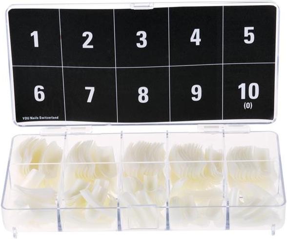 Immagine prodotto You Nails Curv Tip Box (Unghie artificiali, Nero, Trasparente)