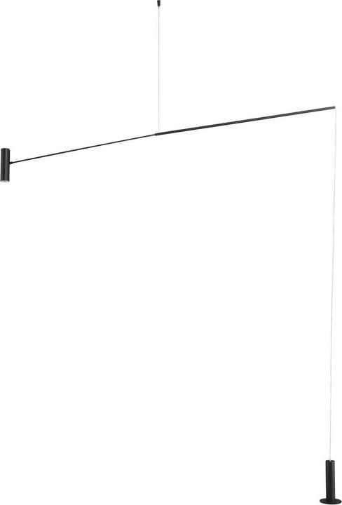 Produktbild Nova Luce VOICE LED Stehlampe Schwarz 12W Warmweiss 192x12x20-250cm 9061429