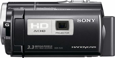 Actual product image Sony HDR-PJ10, FullHD, DualFlash, projector, 30x zoom, 16GB