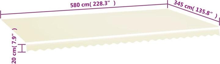 Produktbild VidaXL Lybed (400 x 350 cm)