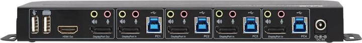 Actual product image Eaton 4-Port DisplayPort/USB KVM Switch 4K 60Hz HDR HDCP 2.2 IR DP 1.4 USB Sharing
