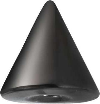 Bijouteria 1.2mm Piercingverschluss (Chirurgenstahl 316L mit PVD Beschichtung (schwarz))