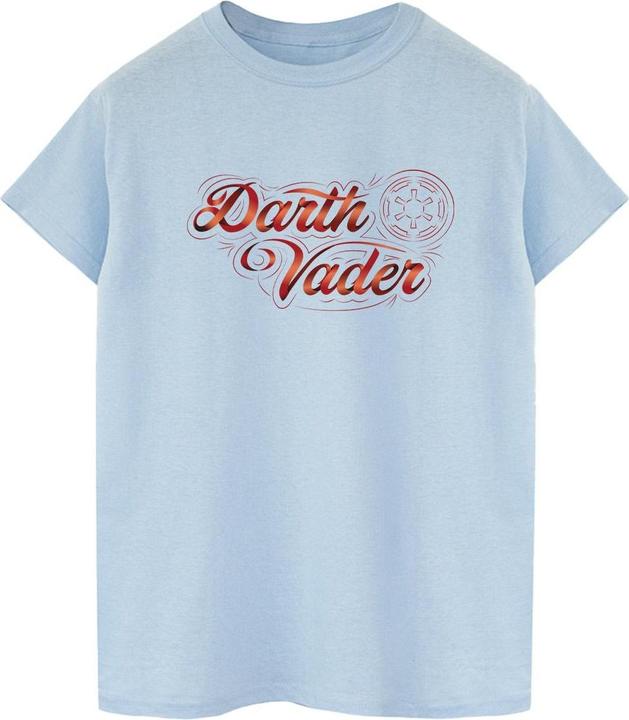 Star Wars ObiWan Kenobi Darth Vader Ribbon Font TShirt (XL)