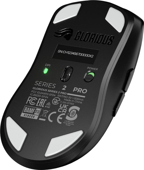 Actual product image Glorious Series 2 PRO Wireless Gaming Maus - schwarz (Cable, Wireless)