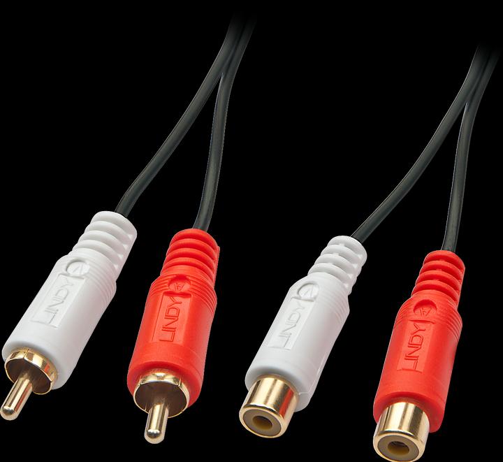 Produktbild Lindy Stereo Cinch Verlängerung (5 m, Cinch)