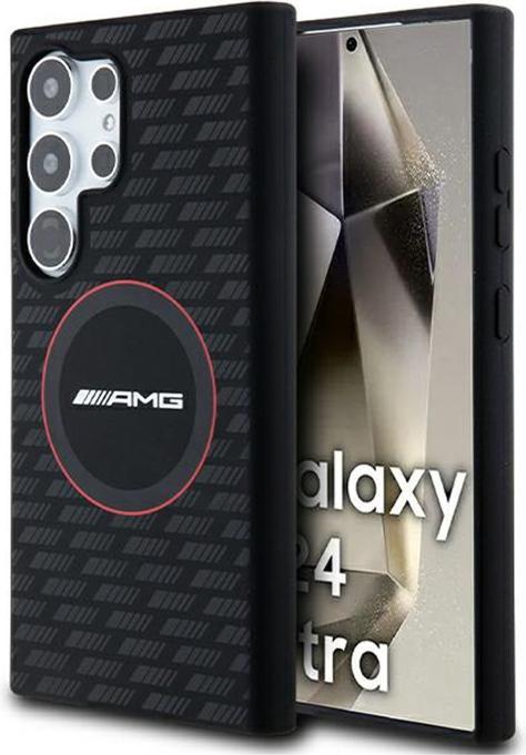 Produktbild Mercedes AMG AMHML23SMRK S928 czarny/black hardcase Silicone Carbon Pattern MagSafe (Samsung Galaxy S24 Ultra)