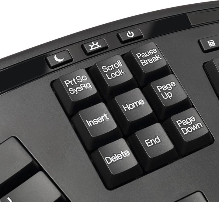Actual product image Adesso TruForm pro™ Wireless Ergonomic Keyboard and Laser Mouse (US, Wireless)