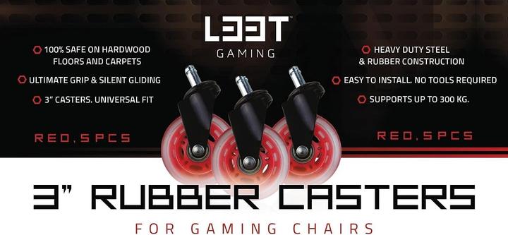 Immagine prodotto L33T Ruote per sedie da gioco