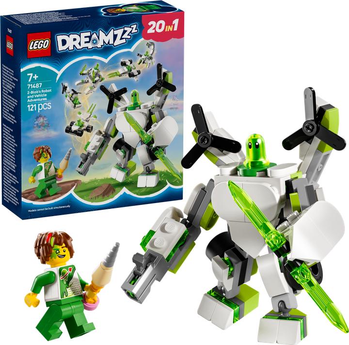 Produktbild LEGO Z-Blobs Roboter- und Fahrzeugabenteuer (71487, LEGO Dreamzzz)