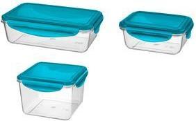 Productafbeelding keeeper "tino" voorraadpot, met clip, deksel 0,45 liter: blauw, materiaal: PP/Tritan, bestendig (0.45 l)