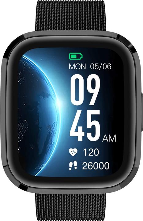Actual product image Garett Smartwatch GRC STYLE Black steel