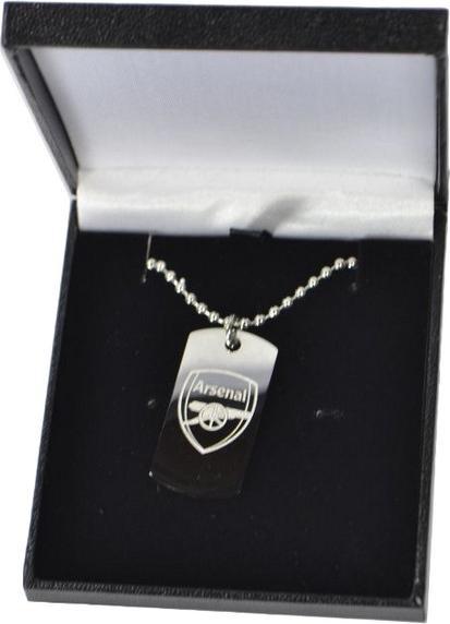 Immagine prodotto Arsenal FC Acciaio Inossidabile Crest Inciso Medaglietta E Catena per Cani (100% materiale sintetico)