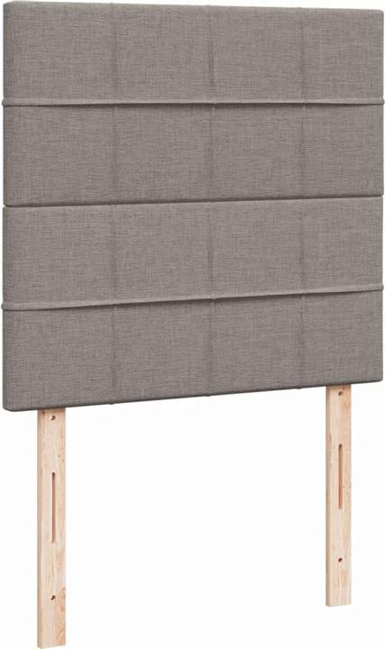 Produktbild VidaXL Boxspringbett Einzelbett Polsterbett Bett Matratze Taupe 80x200cm Stoff (80 x 200 cm, 80 x 200 cm)