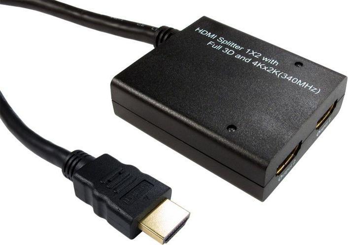 Actual product image Rs Pro 2 Port 1 Input 2 Output HDMI Splitter 4K x