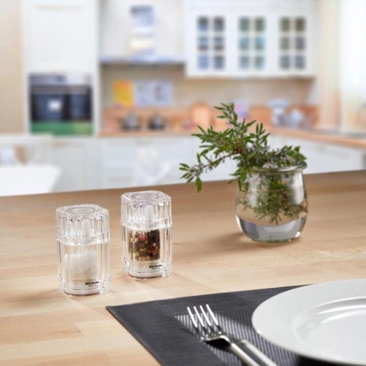 Actual product image Westmark 12 pcs. Display Universal Mill Acrylic, 4x4x7.5cm