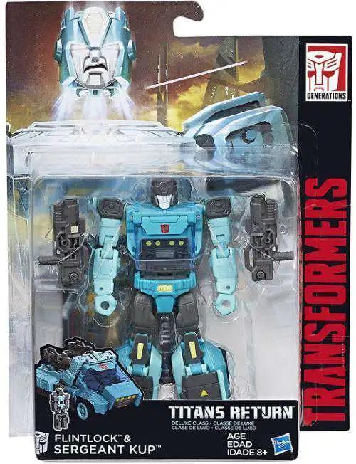 Actual product image Hasbro Transformers Generations Titans Return Flintlock & Sergeant Kup Deluxe Action Figure
