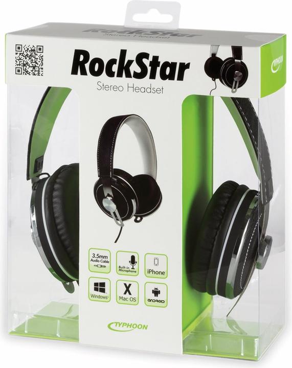 Immagine prodotto Typhoon Rockstar, Cuffia, bianco