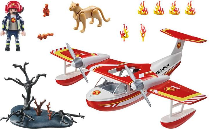 Actual product image Playmobil Fire-fighting aircraft with extinguishing function (71463)