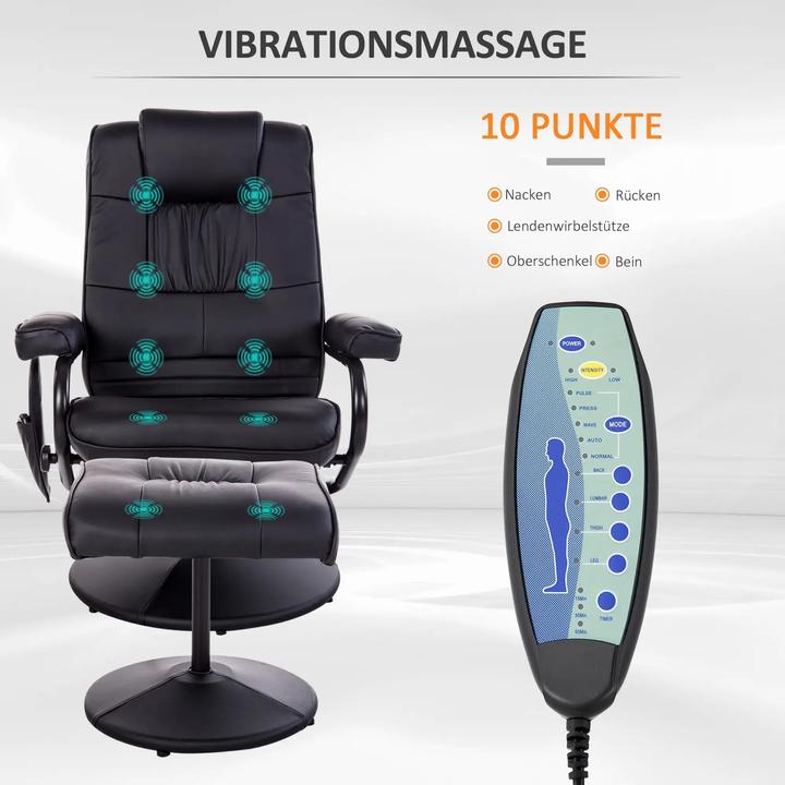 Produktbild Homcom Massagesessel mit Hocker