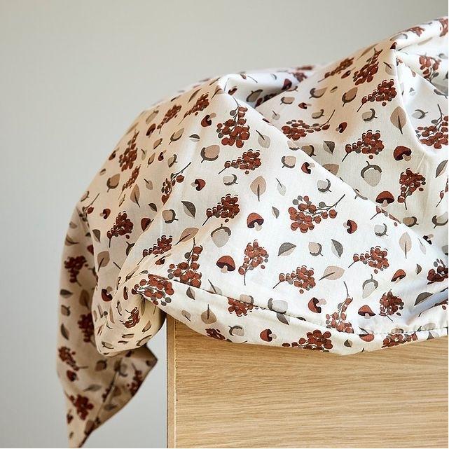 Produktbild Nuuroo Bera Baby Bed Linen - Autumn Leaf (40 x 45 cm)