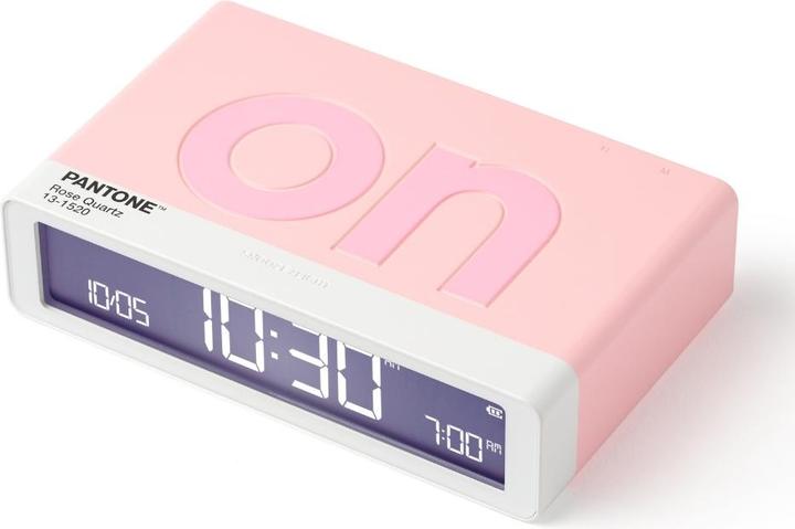 Actual product image Lexon Digitalwecker Flip Classic Pantone Rose Quartz