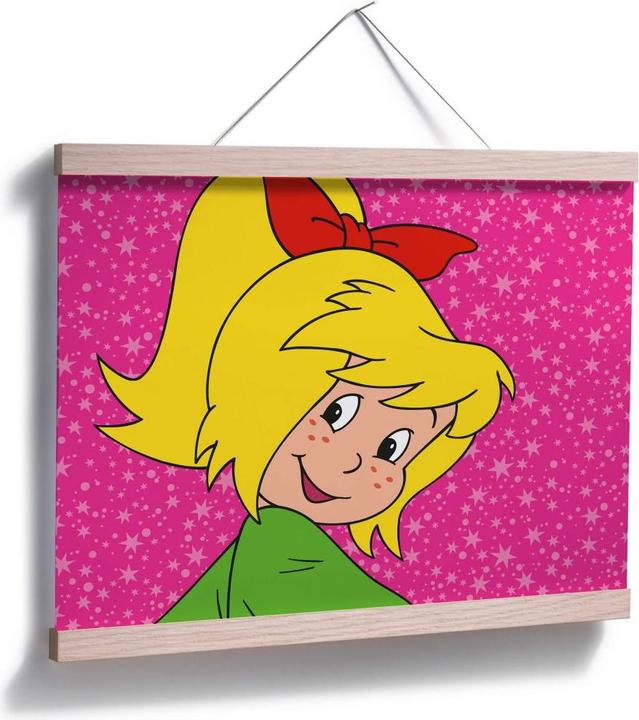 Produktbild Bibi Blocksberg Gesicht auf farbigem Hintergrund (150 x 120 cm)