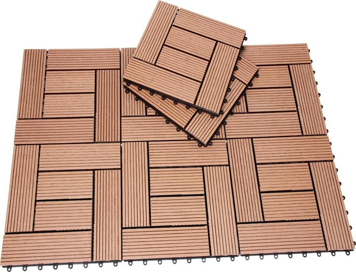 Produktbild Casaria WPC Fliesen (11 x, 30 x 30 x 2 cm)