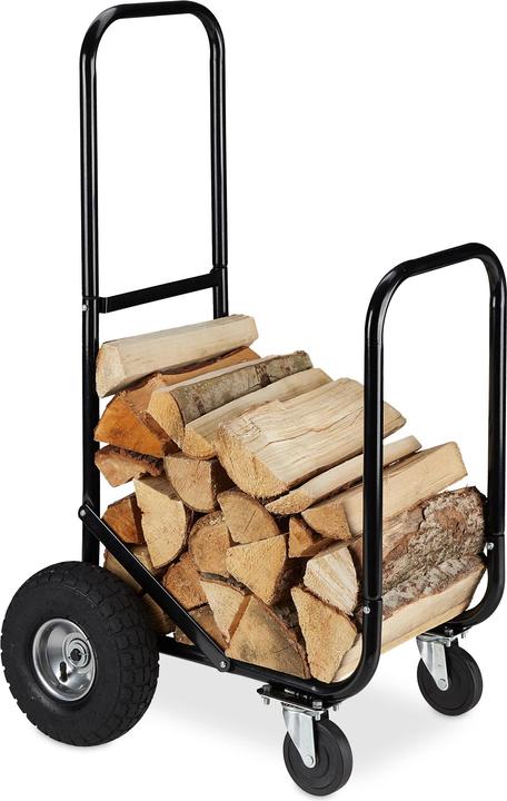 Produktbild Relaxdays Kaminholzwagen (52 x 58 x 107.5 cm)