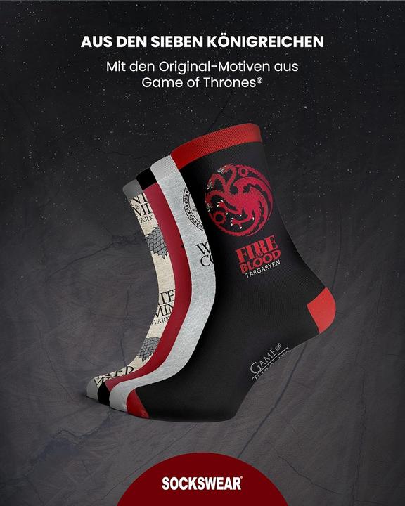 Produktbild Sockswear Sockenkalender Game of Thrones (35 - 41)