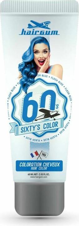 Immagine prodotto Hairgum Colore per capelli SIXTY'S COLOR #flash blue 60 ml (#flash blu)