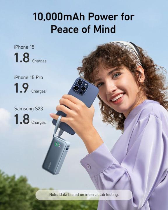 Productafbeelding Anker 545 Nano Power Bank 10000mAh PD 30W groen (10000 mAh, 30 W, 30 Wh)