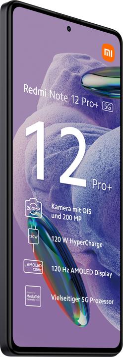 Produktbild Xiaomi Redmi Note 12 Pro+ (256 GB, Midnight Black, 6.67", Dual SIM, 200 Mpx, 5G)