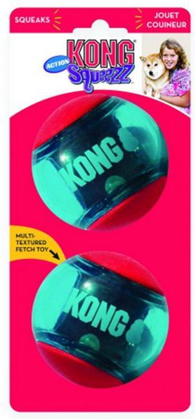 Image du produit KONG Squeezz Action Red Large, set 2 pièces (Apporter)