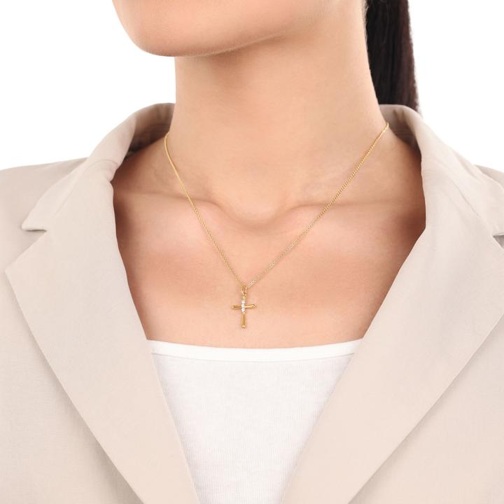 Immagine prodotto Amor Ciondolo Cupido da donna, argento 925, zirconi sintetici. | Croce (Argento 925)