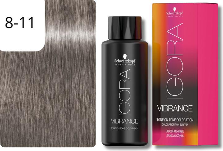 Produktbild Schwarzkopf Professional IGORA Vibrance Haartönung NEU (8-11 Hellblond Cendré Extra)