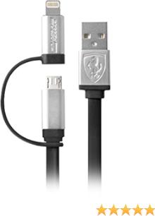 Produktbild Ferrari Kabel micro USB/MFI black