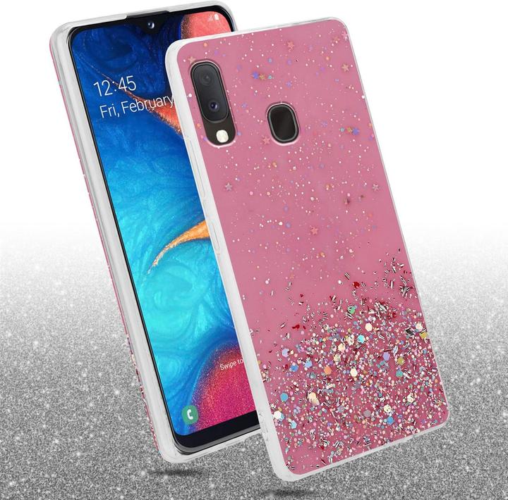 Image du produit Cadorabo Couverture TPU paillettes scintillantes (Samsung Galaxy A20e, Samsung Galaxy A10e)