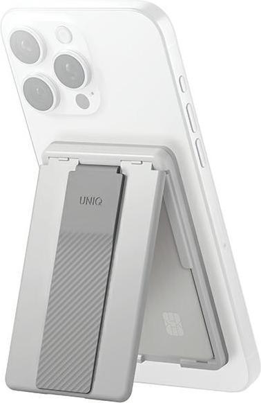 Uniq Heldro ID magnetyczny portfel z podpórką i opaską szary/chalk grey