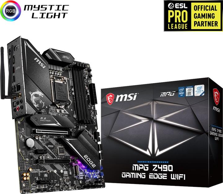 Actual product image MSI MPG Z490 Gaming Edge Wifi (LGA 1200, Intel Z490, ATX)