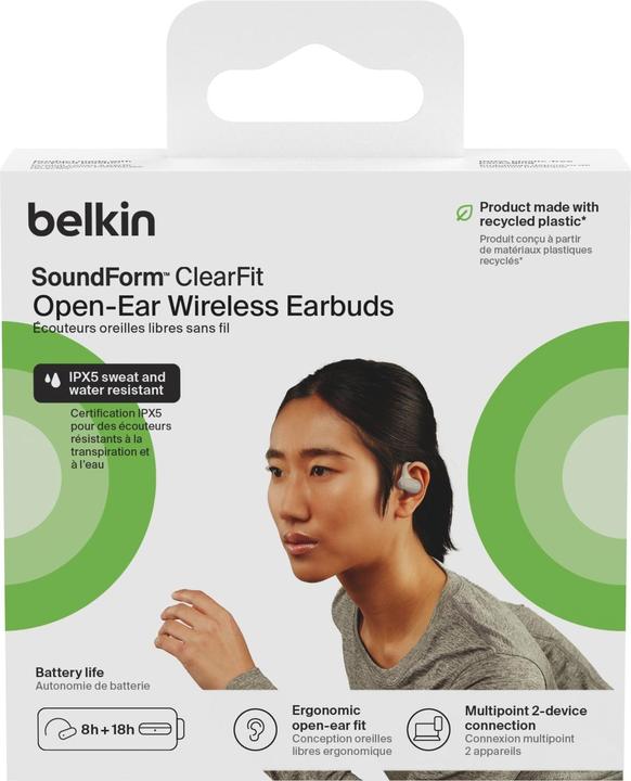 Produktbild Belkin Soundform Clearfit (ANC, 8 h, Kabellos)