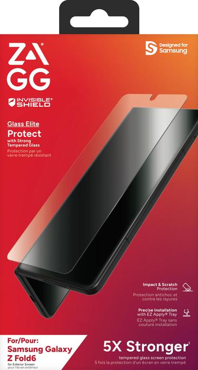 Actual product image Zagg Invisibleshield Tempered Glass Edge To Edge Screen Protector Samsung Galaxy Z Fold 6 (1 Piece, Samsung Galaxy Z Fold6)